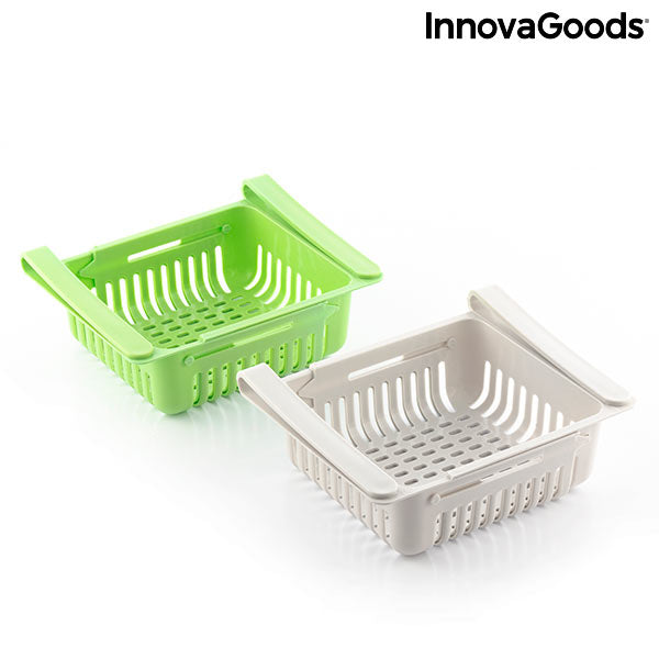 Rangement Réglable pour Réfrigérateur Friwer InnovaGoods (pack de 2)