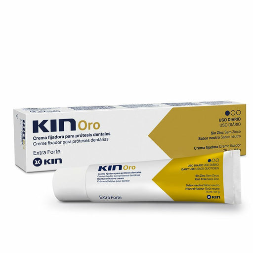Crème de Fixation pour Prothèses Dentaires Kin Oro (75 ml)