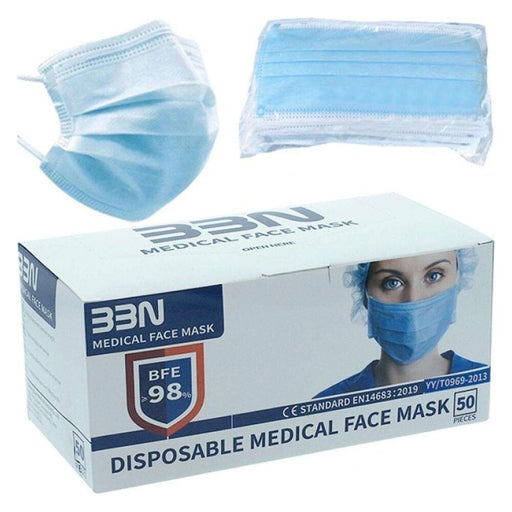 Masque hygiénique Bleu Adulte (50 uds)