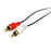 Câble Audio Jack (3,5 mm) vers 2 RCA Startech MU3MMRCA             0,9 m Noir