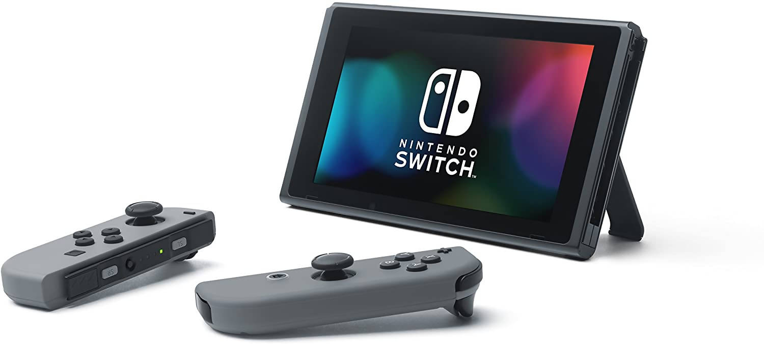 Console Nintendo Switch avec une paire de Joy-Con grises