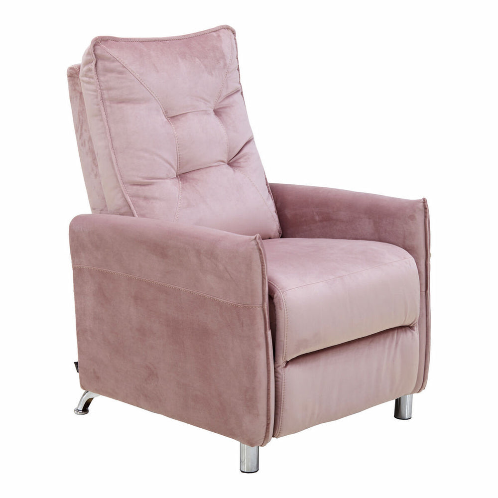 Fauteuil Inclinable Astan Hogar Relax Manuel Rose Velours