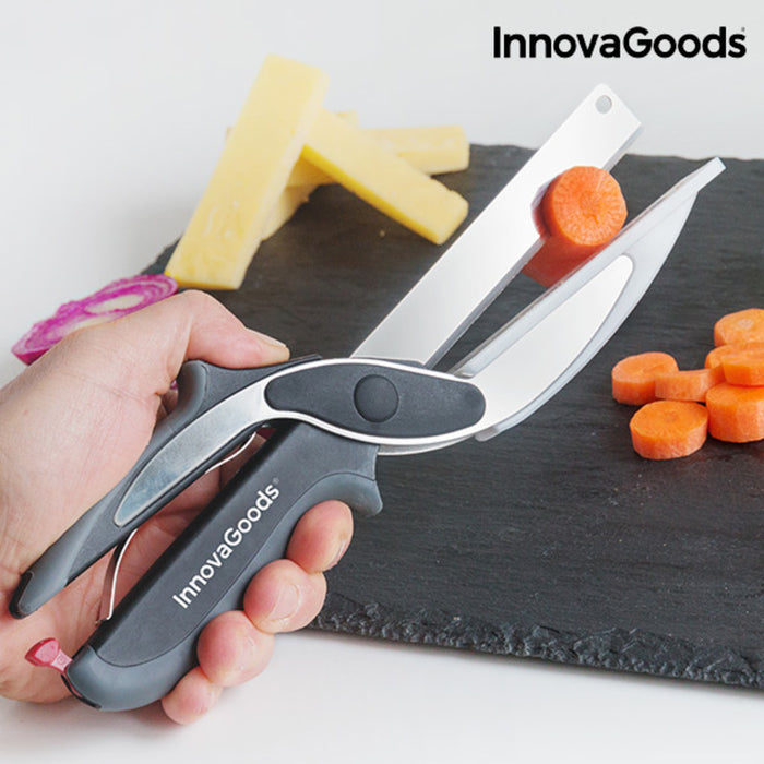 Couteau-Ciseau avec Mini Planche à Découper Intégrée InnovaGoods