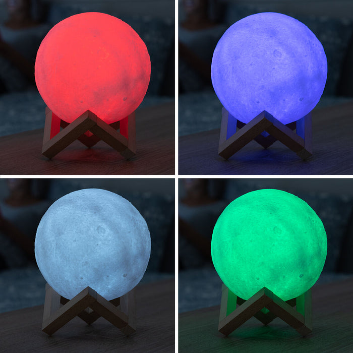 Lampe LED Rechargeable Lune Moondy InnovaGoods