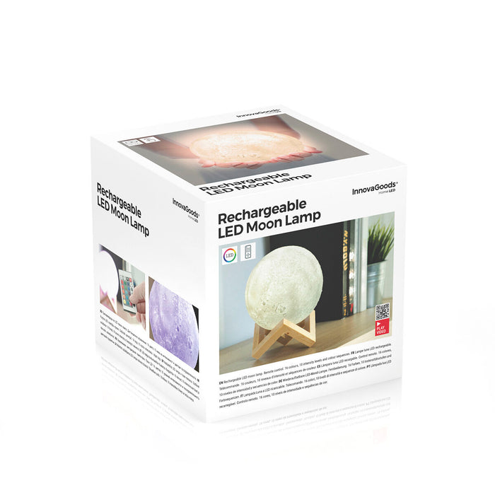 Lampe LED Rechargeable Lune Moondy InnovaGoods